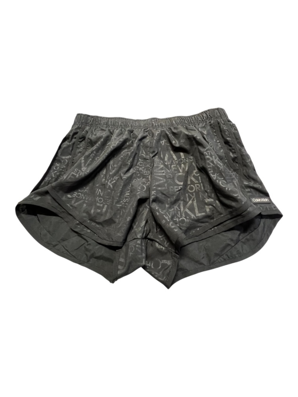 EUC+ Calvin Klein Black Logo Running Shorts | Size Large